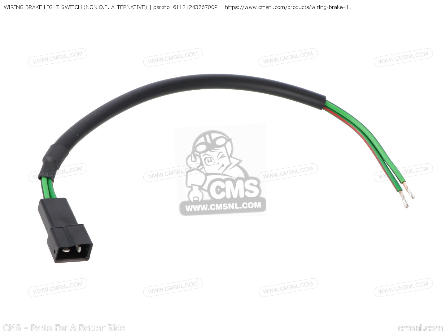 6112124376700P Wiring Brake Light Switch (non O.e. Alternative