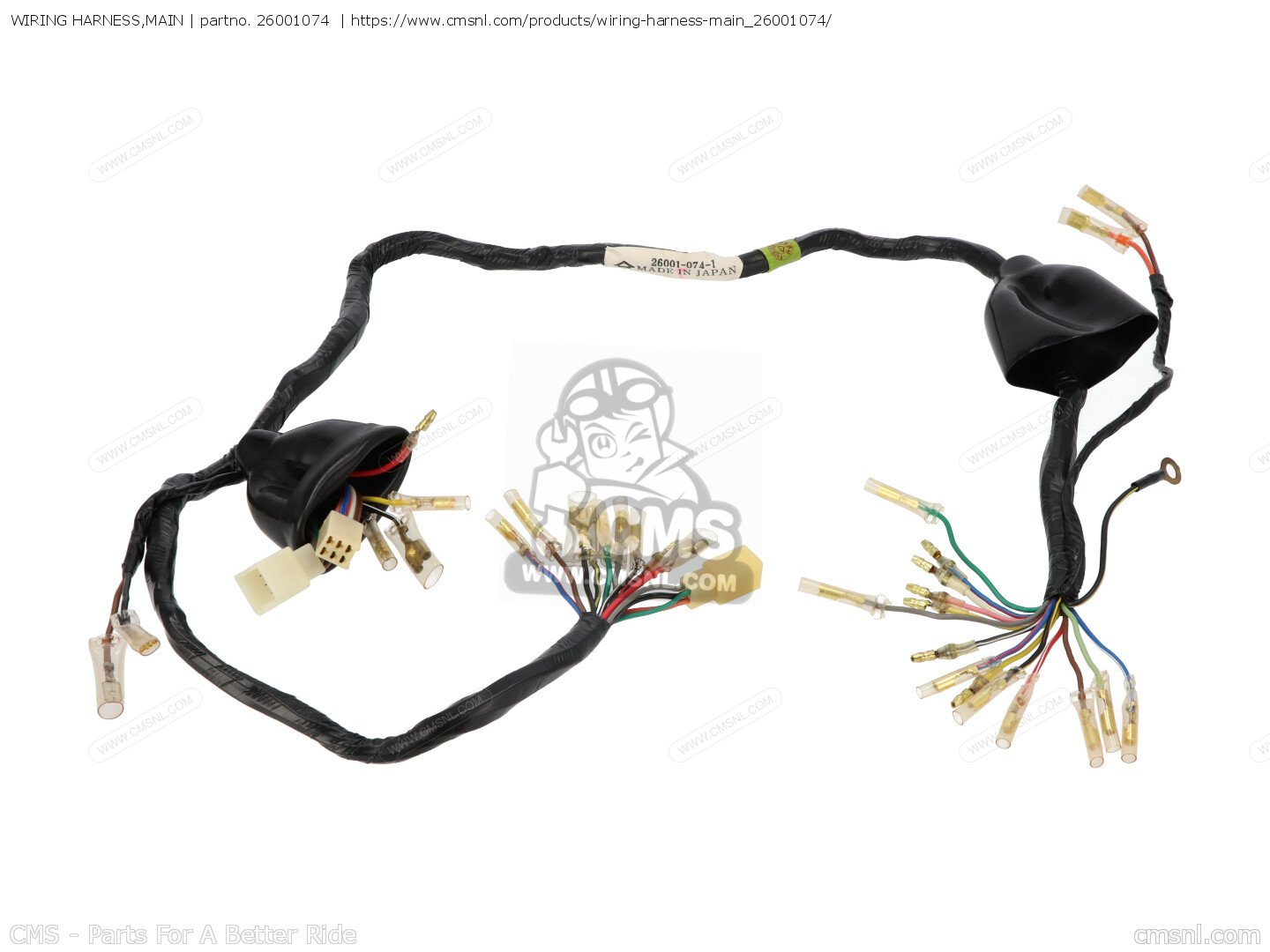 WIRING HARNESS,MAIN for G4TRB 1972 USA CANADA - order at CMSNL