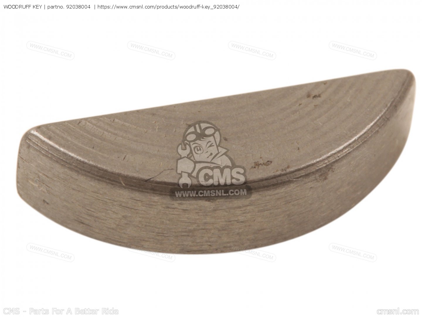 WOODRUFF KEY for C2TR ROADRUNNER 1969 USA order at CMSNL