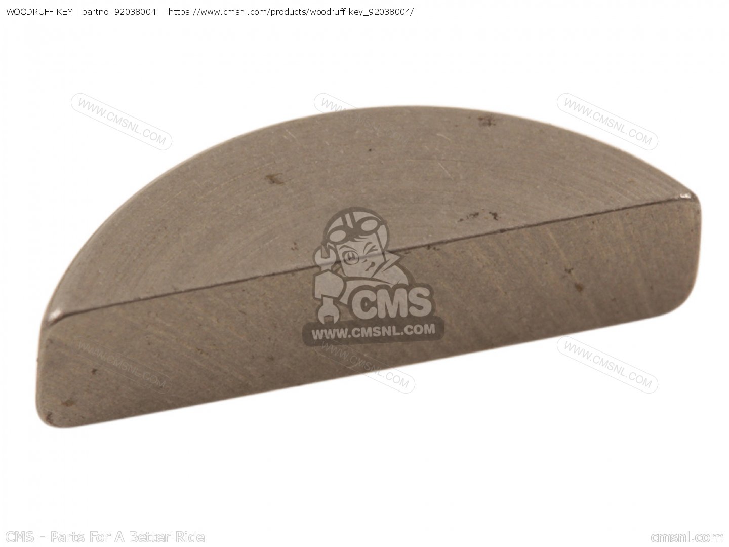 WOODRUFF KEY for C2TR ROADRUNNER 1969 USA order at CMSNL