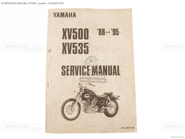 Yamaha WORKSHOP MANUAL XV535 2YL2819720