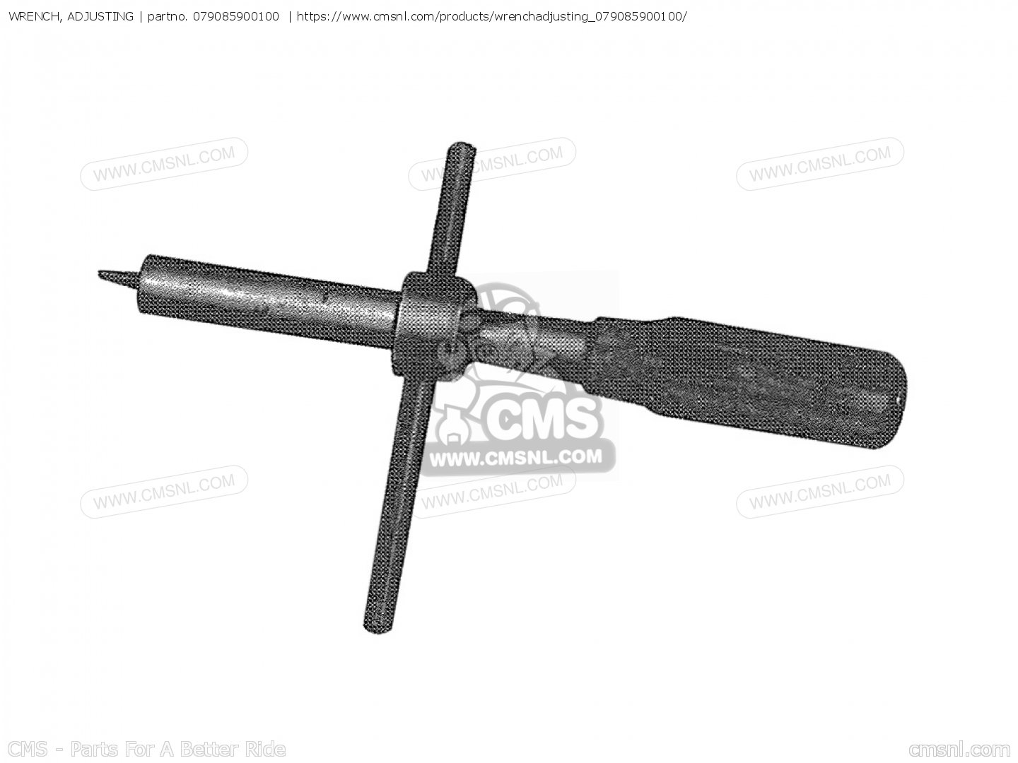 079085900100 Wrench, Adjusting Honda buy the 079085900100 at CMSNL