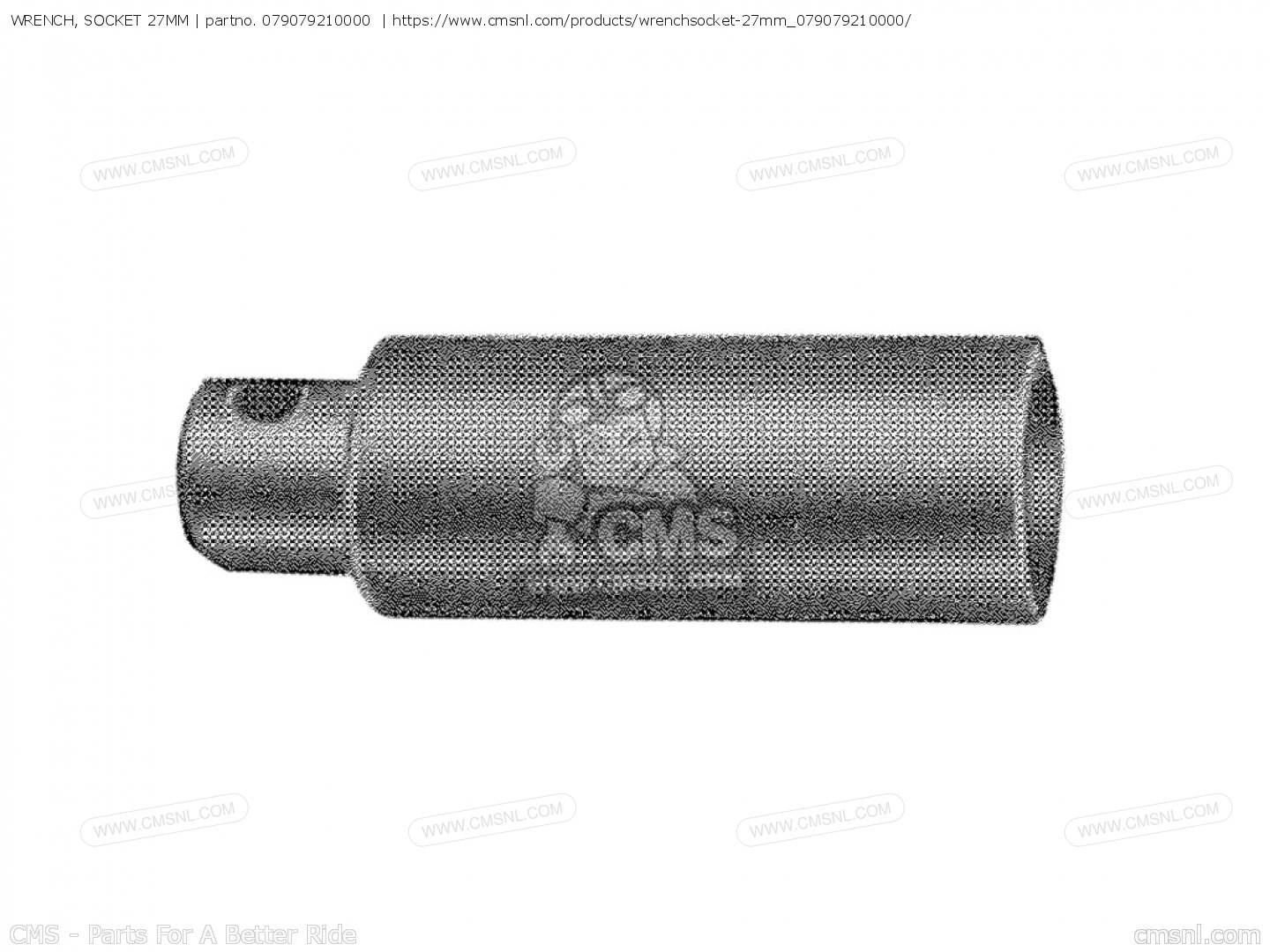 079079210000 Wrench, Socket 27mm Honda buy the 079079210000 at CMSNL
