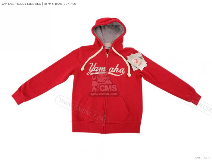 Yamaha YAM LAB. HOODY KIDS RED B09IT60714C0