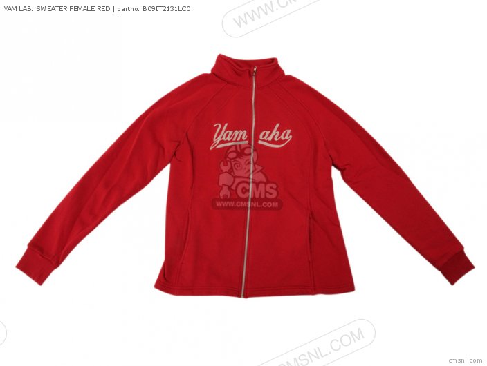 Yamaha YAM LAB. SWEATER FEMALE RED B09IT2131LC0