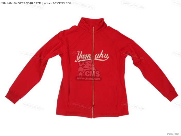 Yamaha YAM LAB. SWEATER FEMALE RED B09IT213L0C0