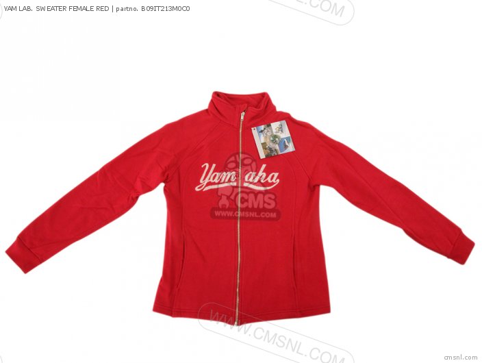 Yamaha YAM LAB. SWEATER FEMALE RED B09IT213M0C0