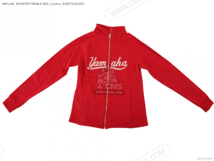 Yamaha YAM LAB. SWEATER FEMALE RED B09IT213S0C0