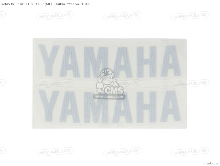 Yamaha YAMAHA FR WHEEL STICKER (SIL) YMEFSGEN1001