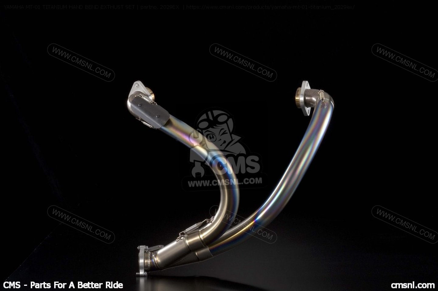 Yamaha Mt 01 Titanium Hand Bend Exthust Set For Exhaust Systems Order At Cmsnl 7057