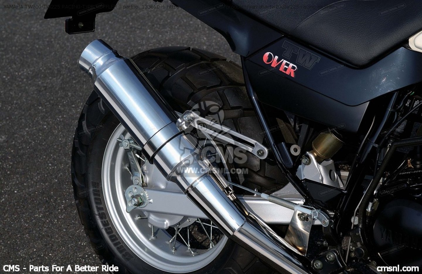 yamaha tw 125 exhaust