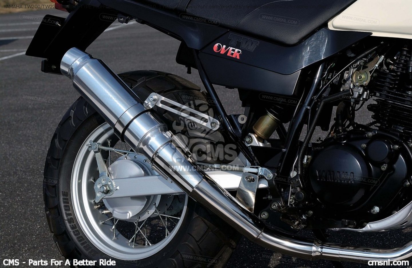 133610: YAMAHA TW200/TW225 RACING-TYPE MUFFLER Over Racing