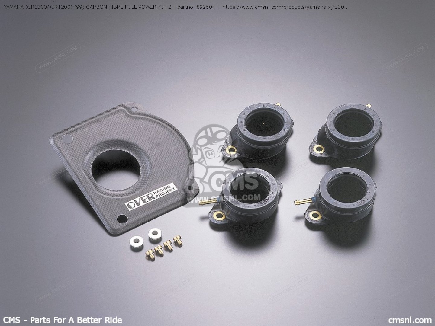 892604 Yamaha Xjr1300/xjr1200('99) Carbon Fibre Full Power Kit2 Over
