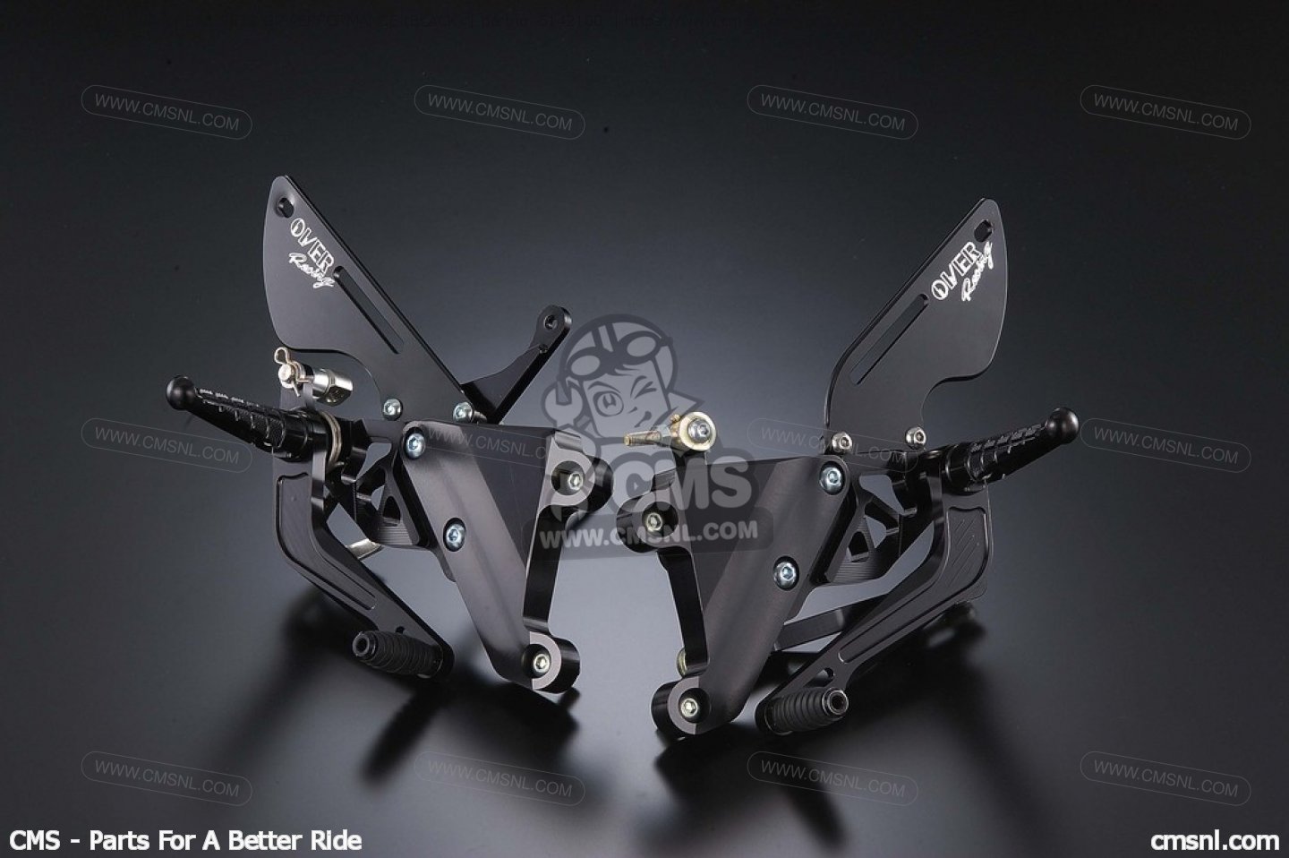 5142100 Yamaha Yzfr1('04) Rearsets Gpperformance (black) Over
