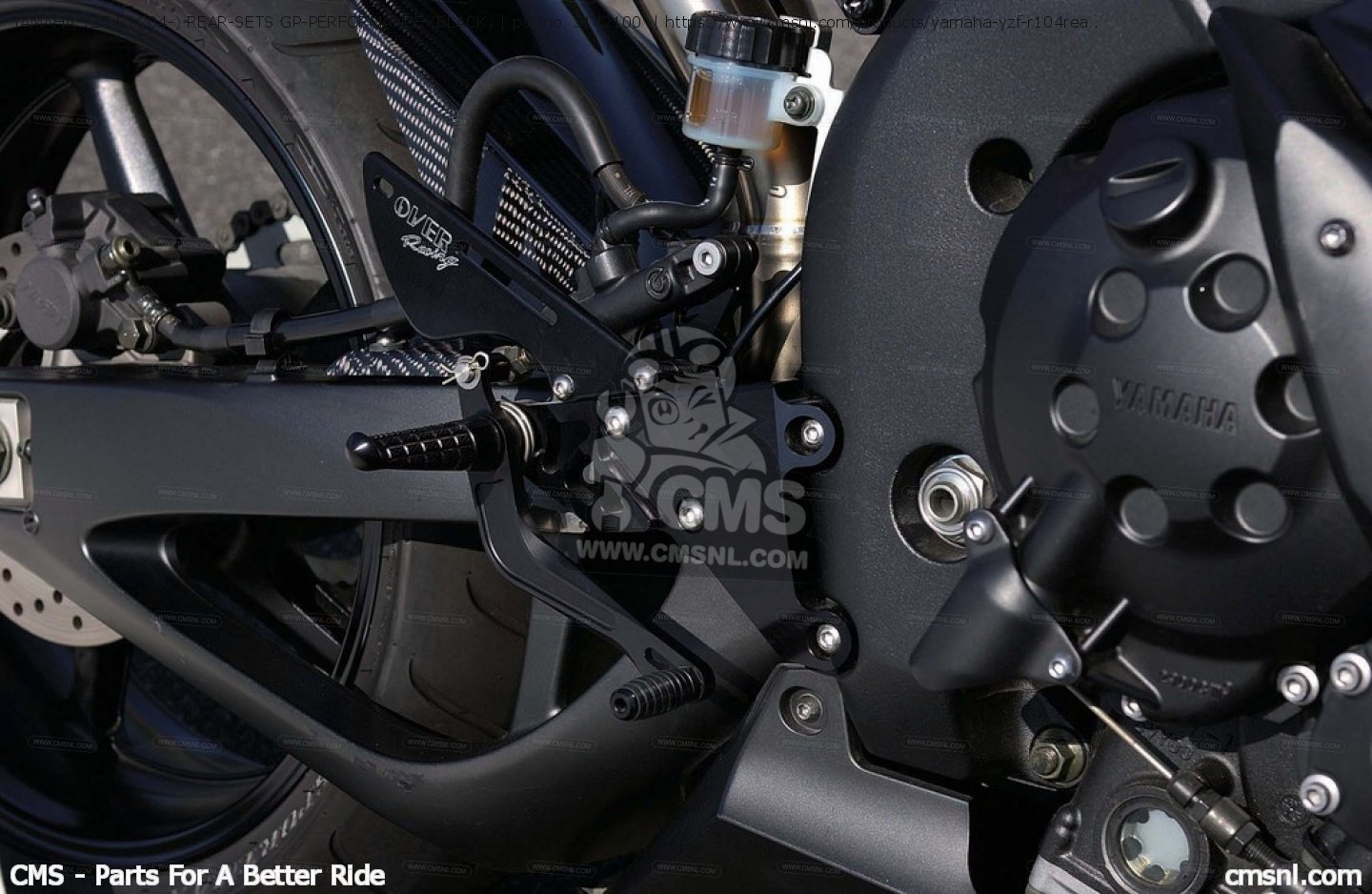 5142100 Yamaha Yzfr1('04) Rearsets Gpperformance (black) Over