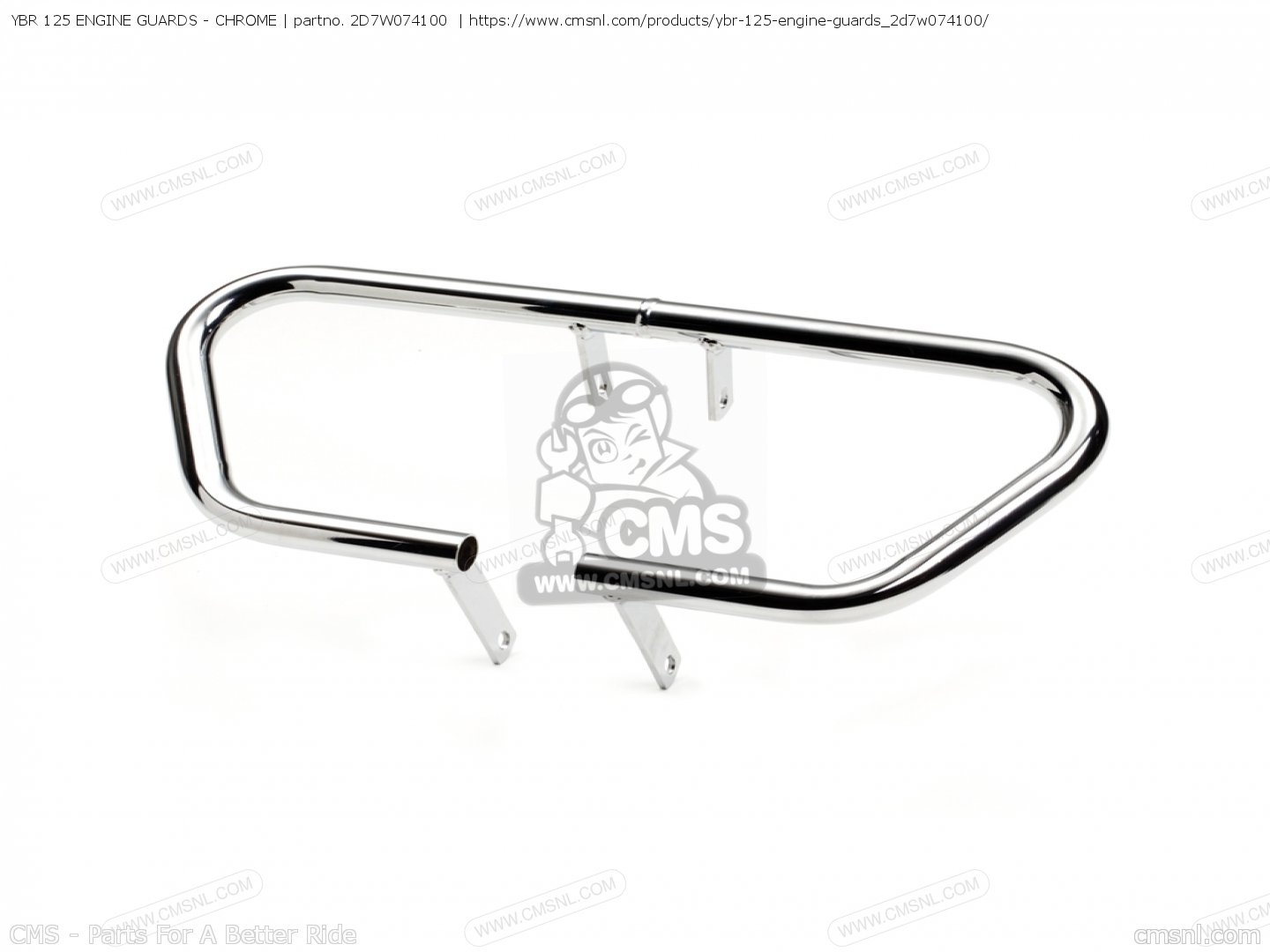 2D7W074100 Ybr 125 Engine Guards Chrome Yamaha buy the 2D7W0741
