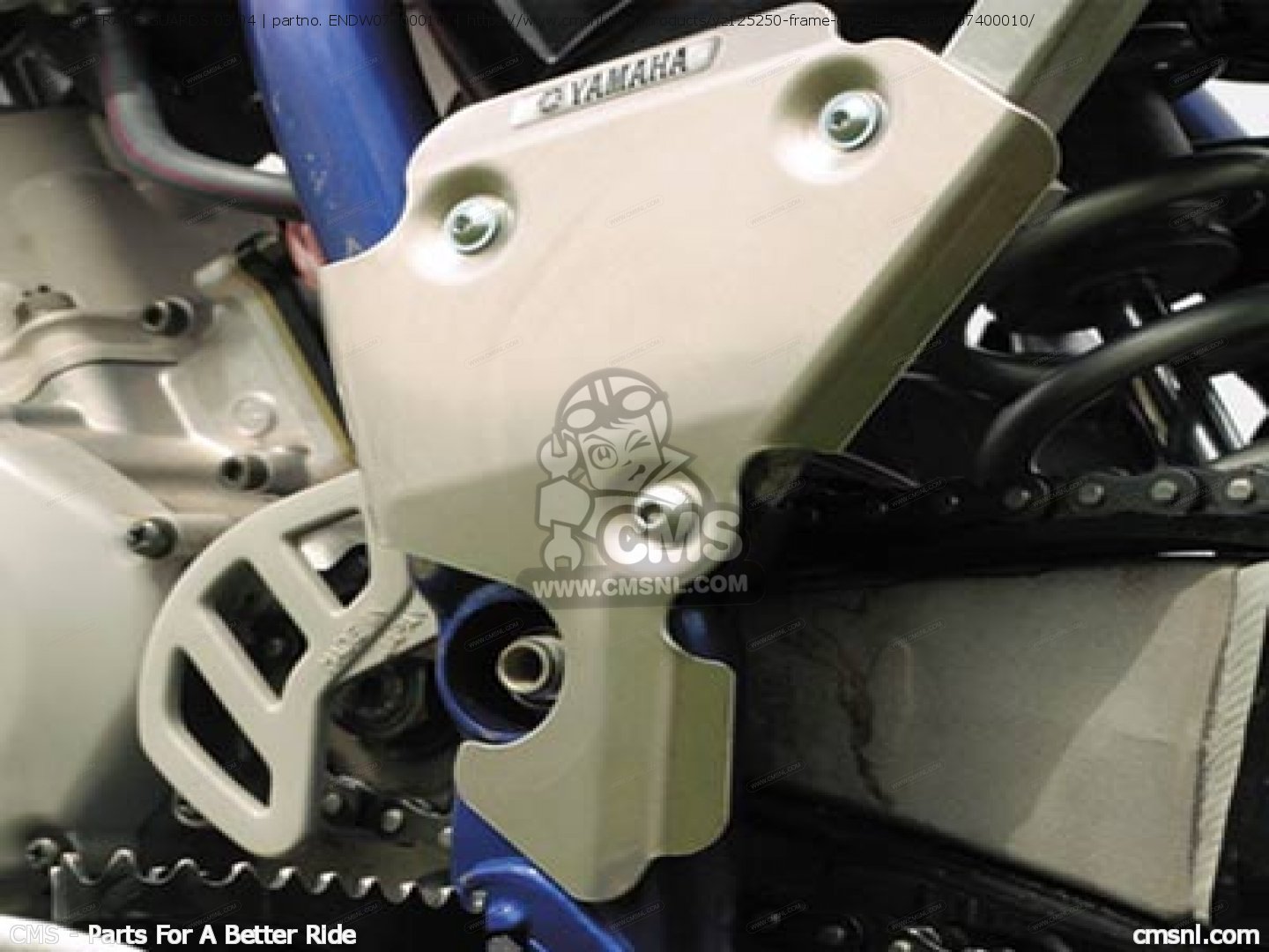 ENDW07400010 Yz125/250 Frame Guards 03 04 Yamaha buy the ENDW07400010 at CMSNL