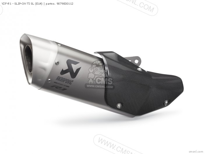 Yamaha YZF-R1 - AKRAPOVIC SLIP-ON TITANIUM SLEEVE (EU4) 9079830112