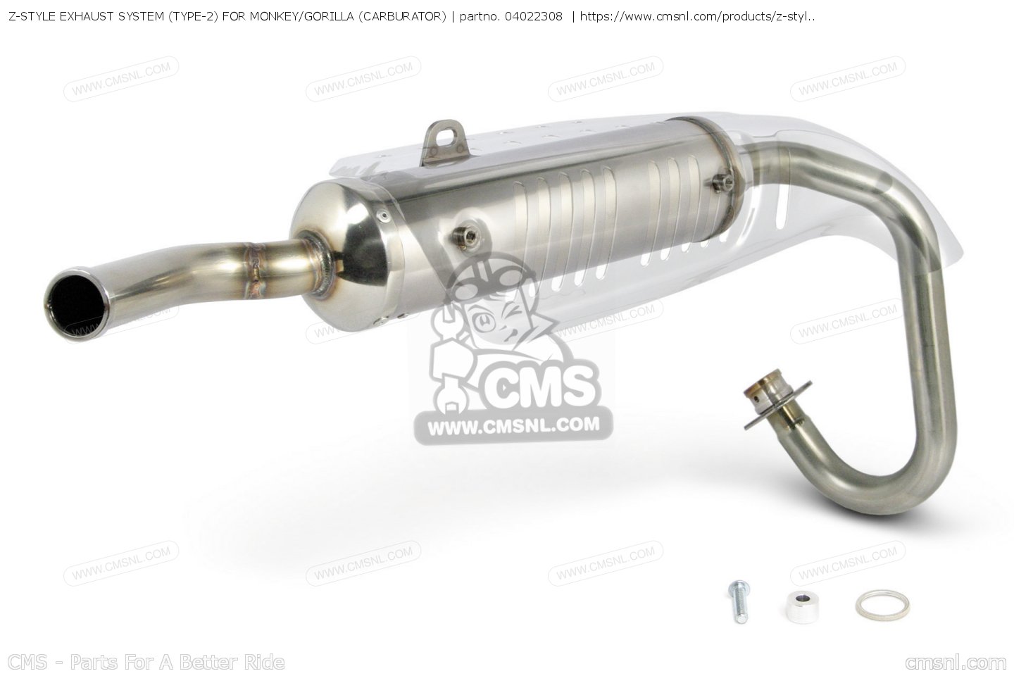 04022308: Z-STYLE EXHAUST SYSTEM (TYPE-2) FOR MONKEY/GORILLA