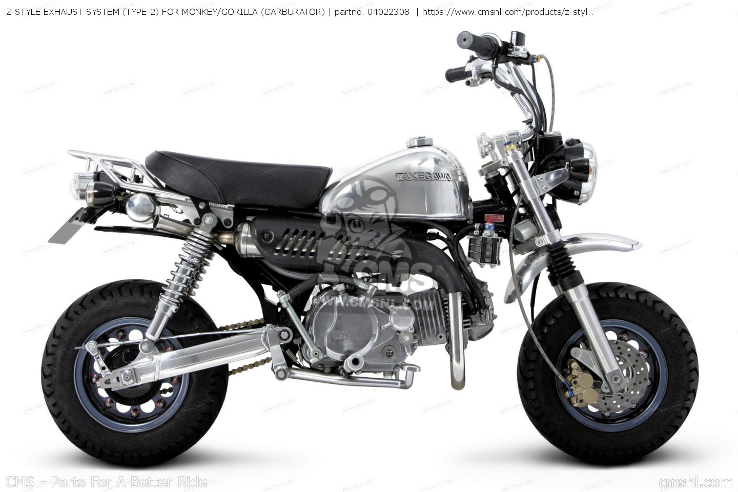 04022308: Z-STYLE EXHAUST SYSTEM (TYPE-2) FOR MONKEY/GORILLA